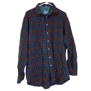 Vintage WOOL Pendleton Brand Hunting Brodie Tartan Plaid Button Down Field Shirt